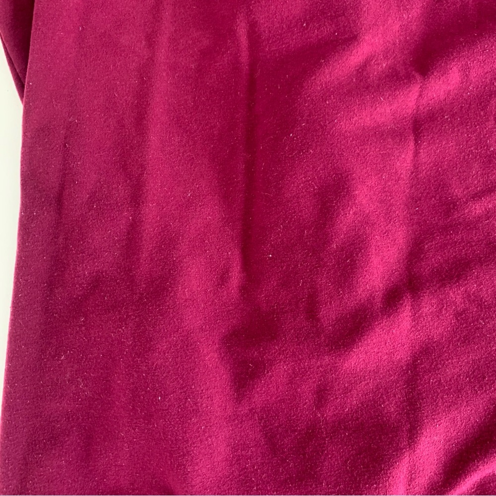 PINK Victoria’s Secret Burgundy Full Zip Asymmetrical Hoodie Size Medium - Picture 15 of 15